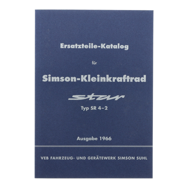 Ersatzteilkatalog, Ersatzteilliste, Simson SR4-2